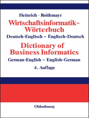 cover image of Wirtschaftsinformatik-Wörterbuch--Dictionary of Economic Informatics